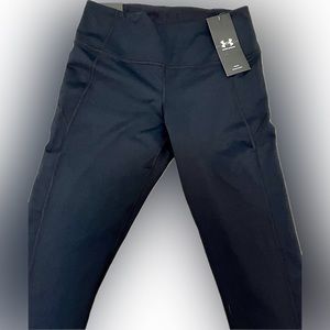 BNWT Under Armour Black Women's High-Waisted Leggings